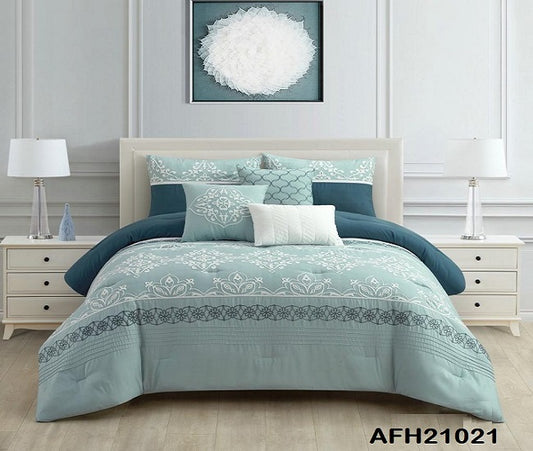 AHF21021 AND AHF21018 7PCS COMFORTER SET