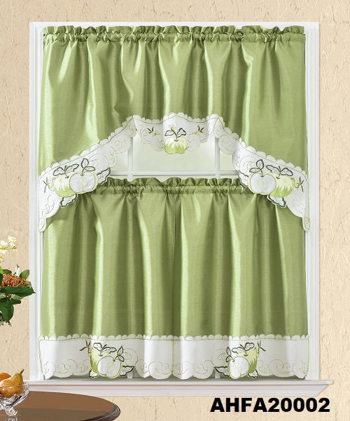 AHFA20002 KITCHEN CURTAIN 3PCS SET