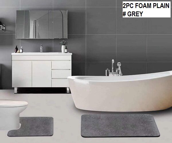 2-PCS BATH SET FOAM PLAIN