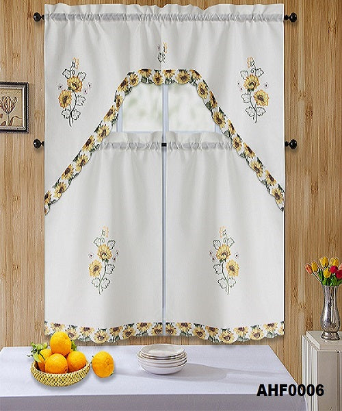 AHFA0006 KITCHEN CURTAIN 3PCS SET