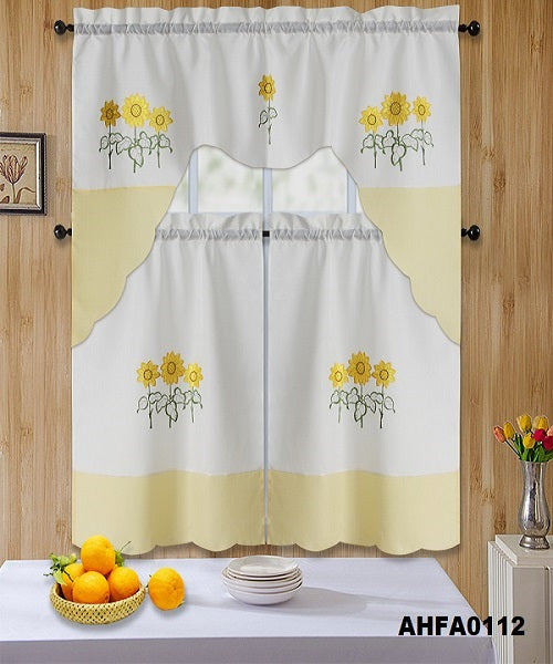 AHFA0112 KITCHEN CURTAIN 3PCS SET