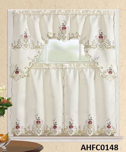 AHFC0148 KITCHEN CURTAIN 3PC SET