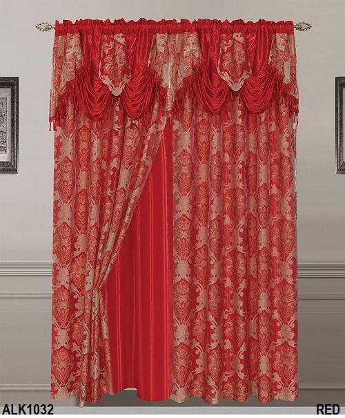 ALK1032 CURTAIN JACQUARD 2 PANELS SET