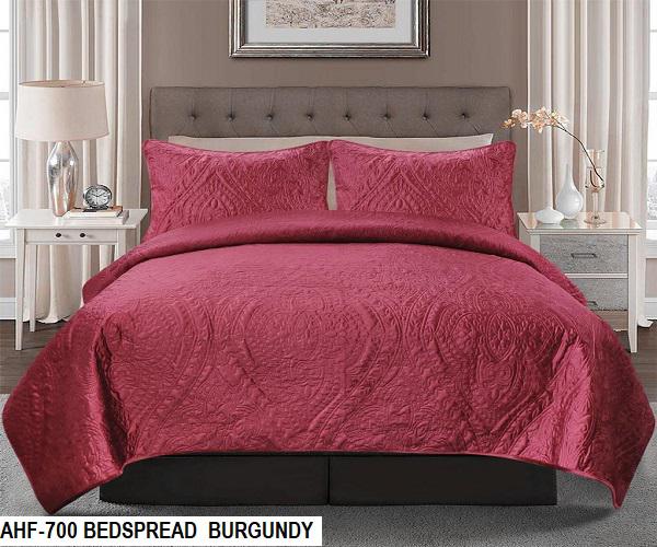 AHF-700 BEDSPREAD VELVET 3-PCS SET