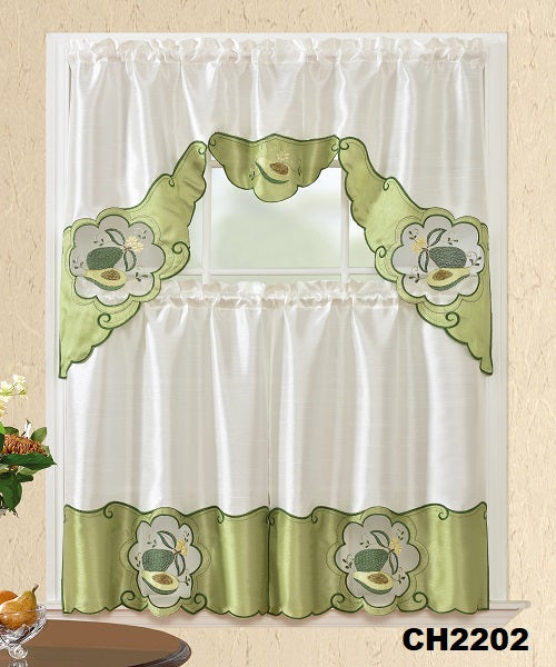 CH2202 KITCHEN CURTAIN 3PCS SET