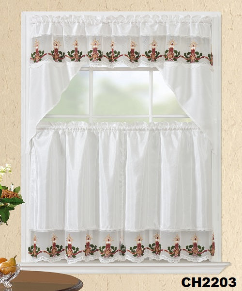 CH2203 KITCHEN CURTAIN 3PCS SET