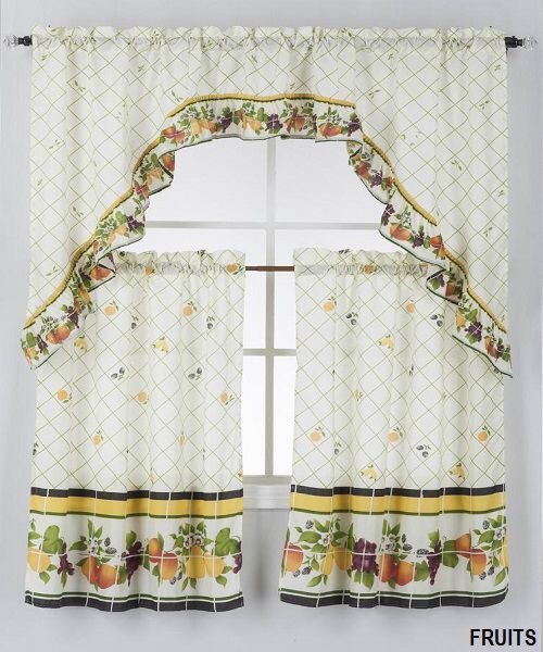 FRUITS KITCHEN CURTAIN 3PCS SET