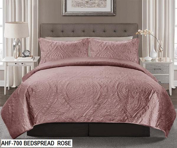 AHF-700 BEDSPREAD VELVET 3-PCS SET