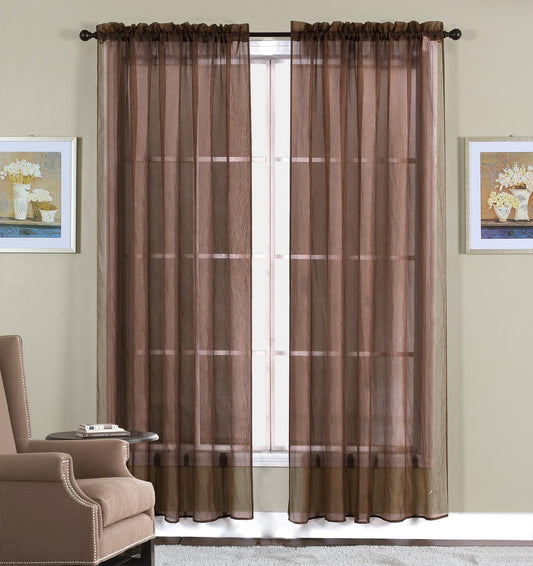 SHEER CURTAIN 2 PANEL SET