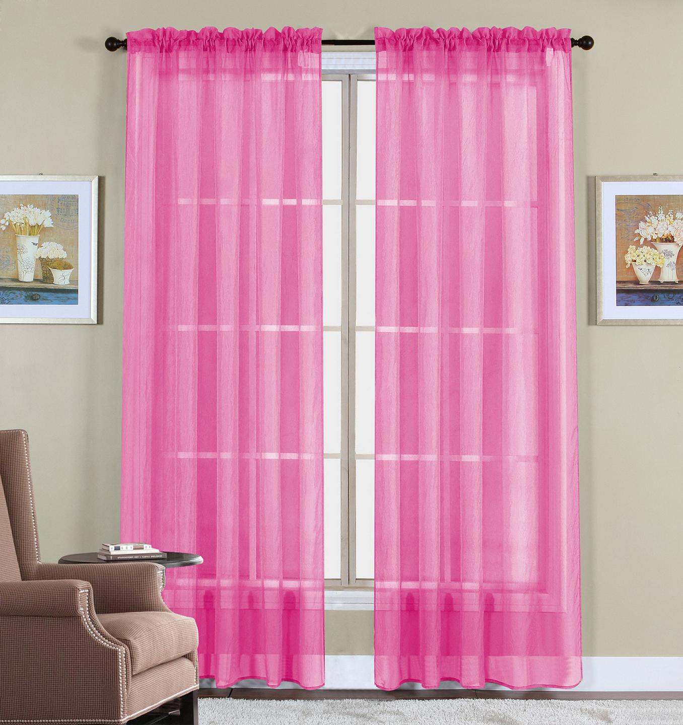 SHEER CURTAIN 2 PANEL SET