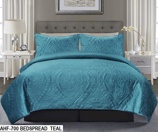 AHF-700 BEDSPREAD VELVET 3-PCS SET