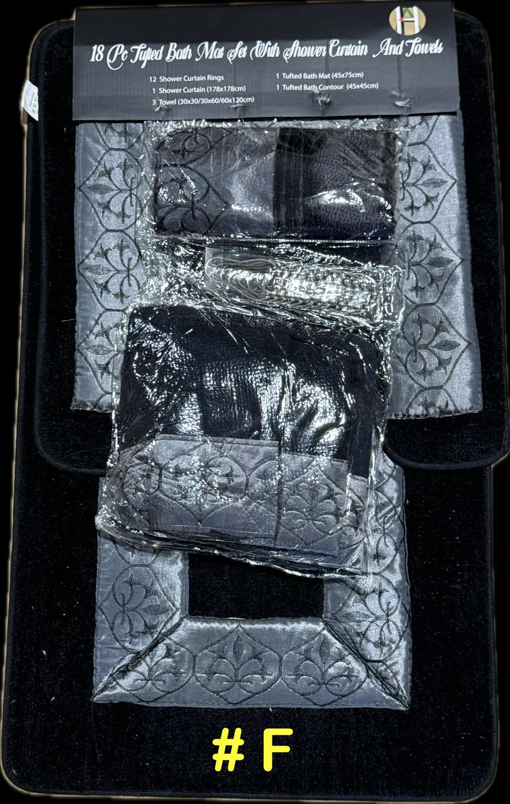 18 Pc Bath Sets