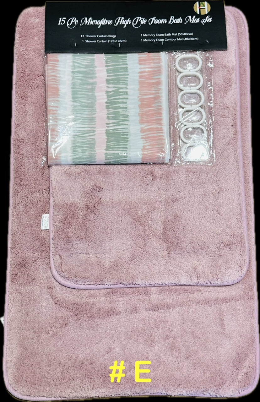 15 Pc Bath Sets