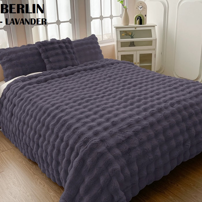 BERLIN RABBIT FAUX FUR BLANKET