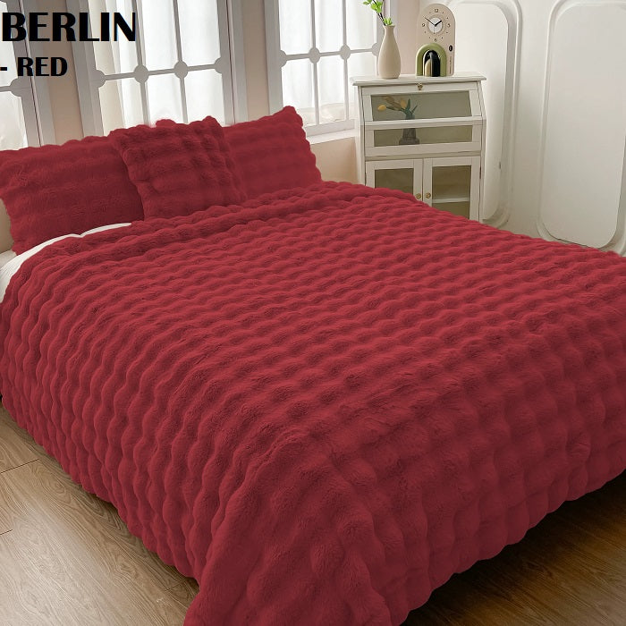 BERLIN RABBIT FAUX FUR BLANKET