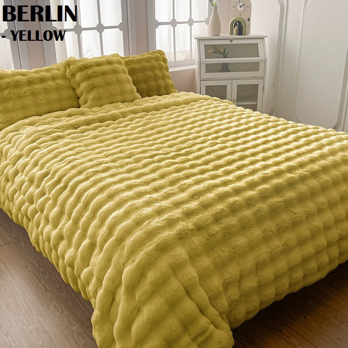 BERLIN RABBIT FAUX FUR BLANKET