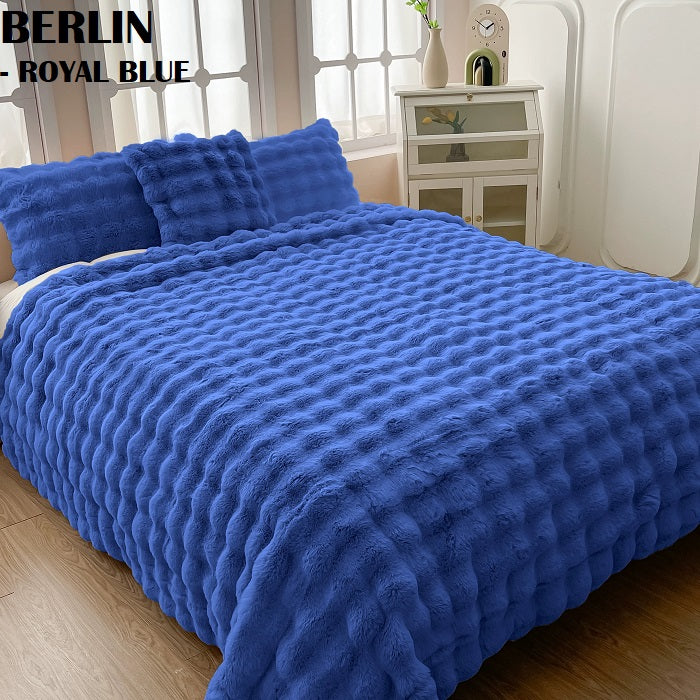 BERLIN RABBIT FAUX FUR BLANKET