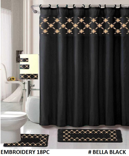18-PCS BATH SET EMBROIDERY