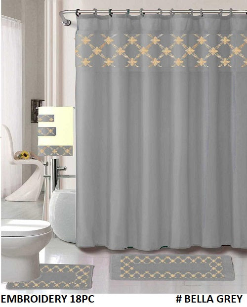 18-PCS BATH SET EMBROIDERY