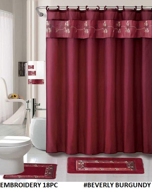 18-PCS BATH SET EMBROIDERY