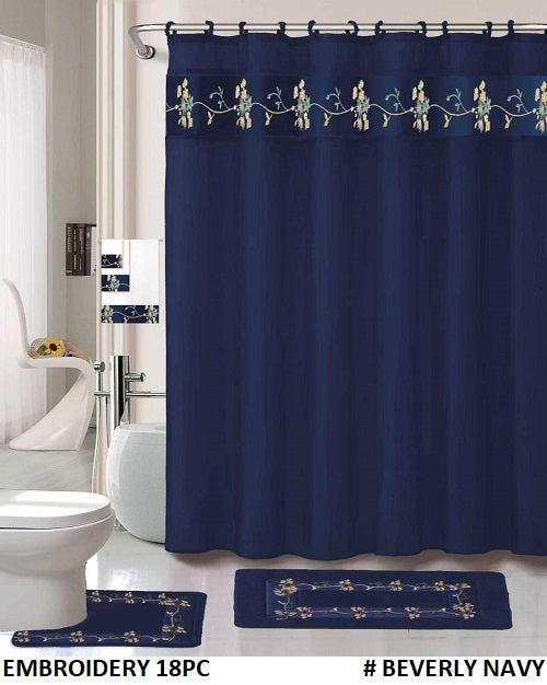 18-PCS BATH SET EMBROIDERY