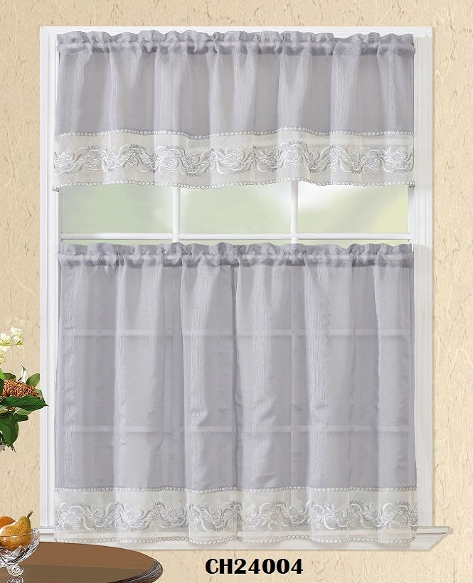 ALKFA004 KITCHEN CURTAIN 3PCS SET