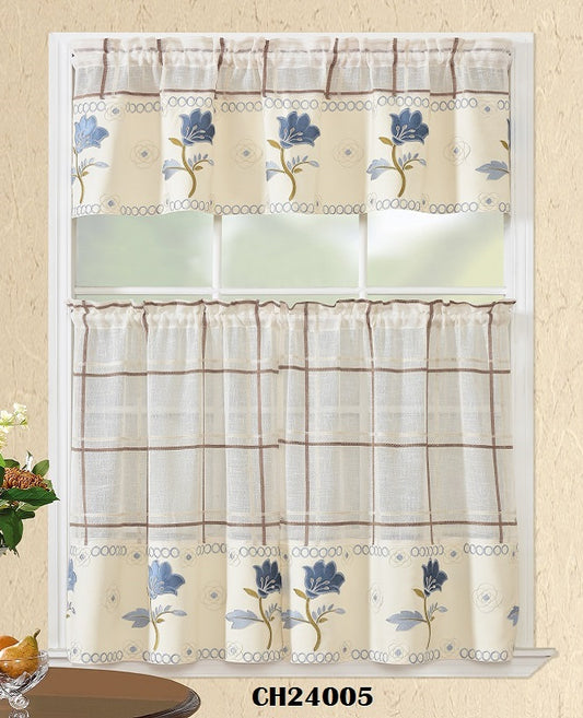 ALKFA005 KITCHEN CURTAIN 3PCS SET