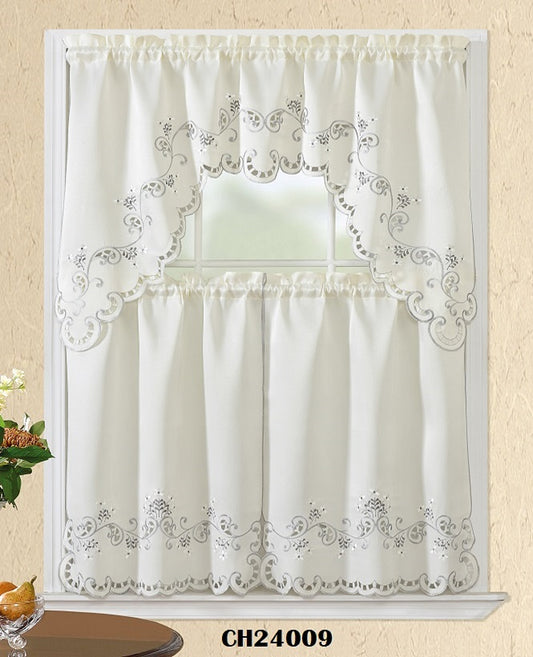 CH24009 KITCHEN CURTAIN 3PCS SET