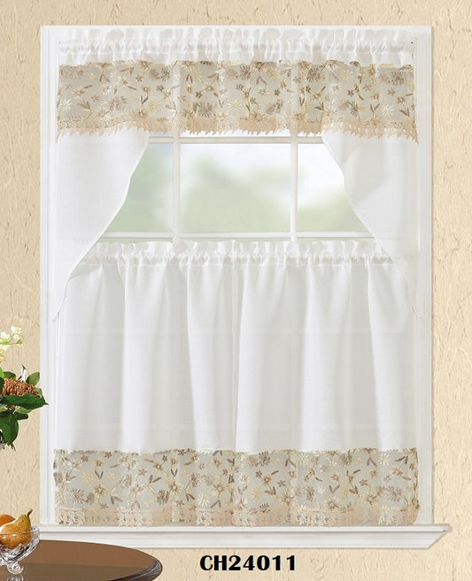 CH24011 KITCHEN CURTAIN 3PCS SET