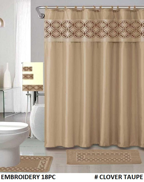 18-PCS BATH SET EMBROIDERY