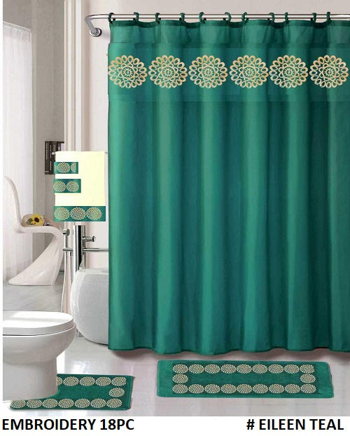 18-PCS BATH SET EMBROIDERY