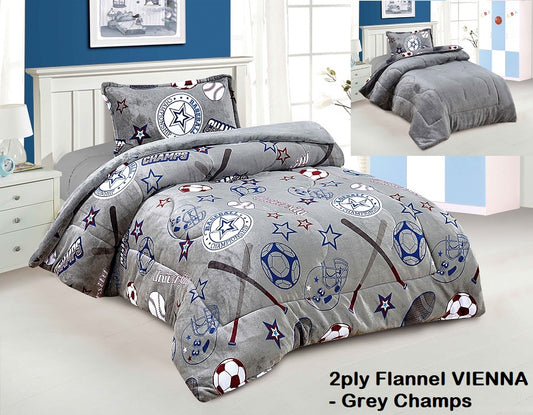 2PLY FLANNEL BLANKET VIENNA