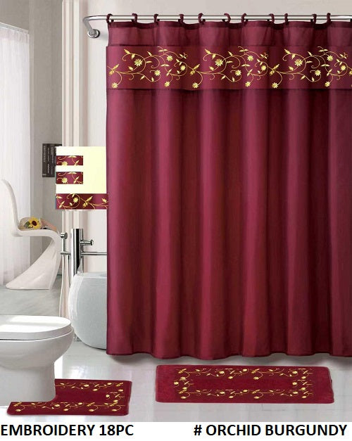 18-PCS BATH SET EMBROIDERY