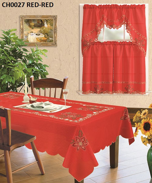 CH0027 TABLE CLOTH 8 CHAIRS